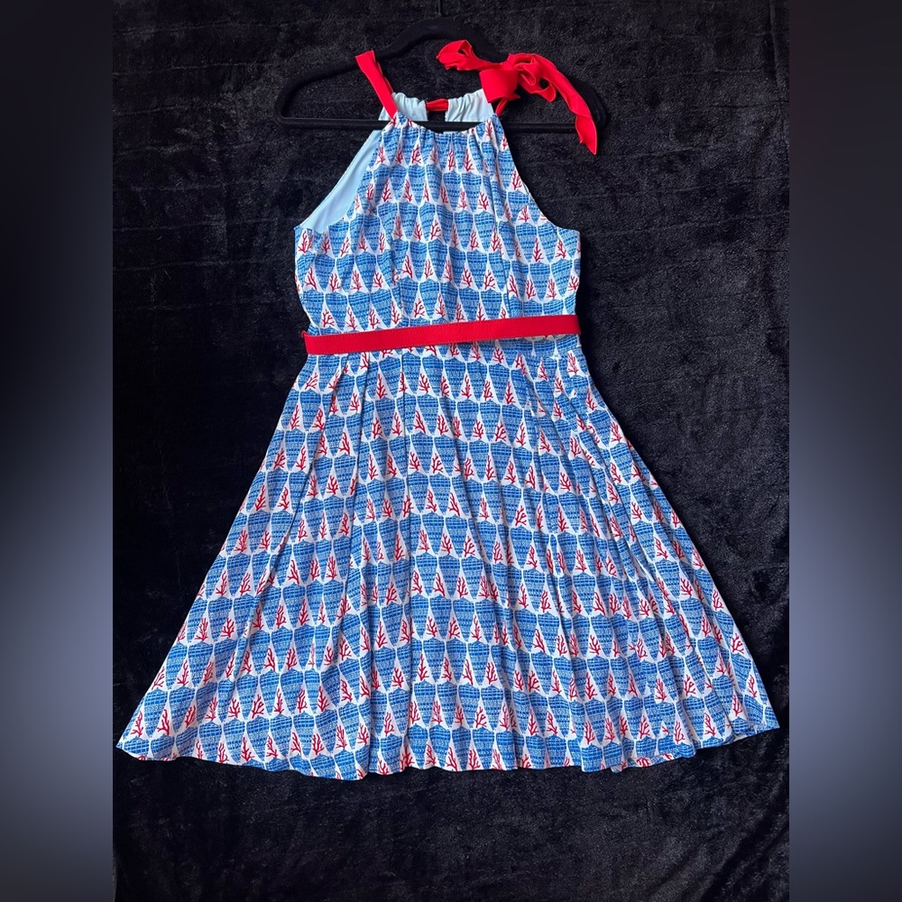 MODCLOTH Eva Franco Nautical Dress with belt, size 4